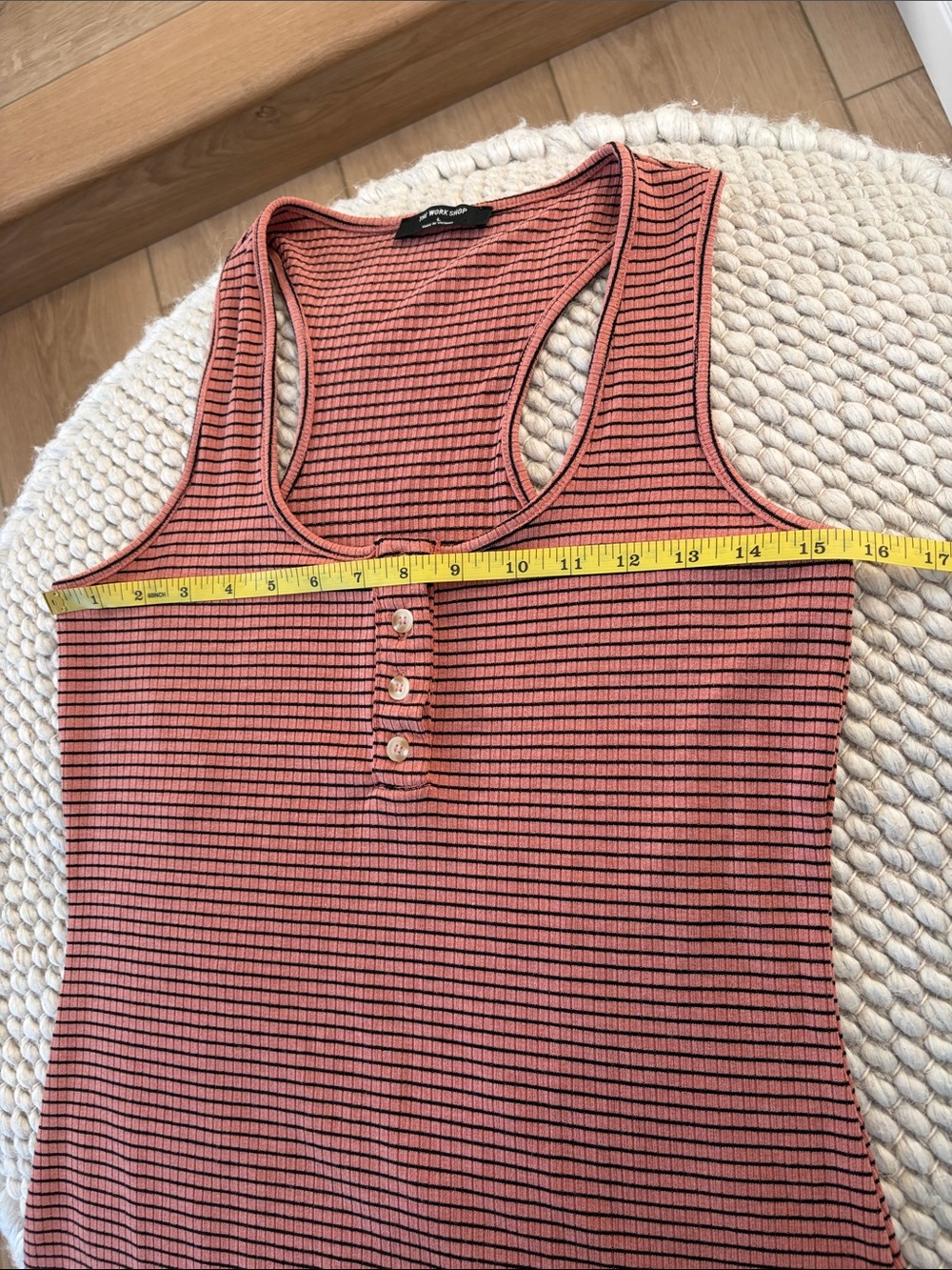 The Workshop Racerback Henley Midi Dress Size Large - Picture 7 of 13